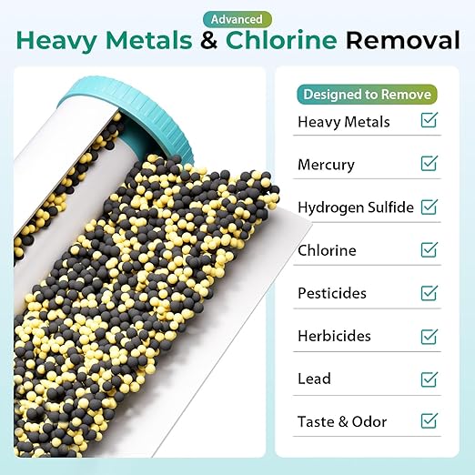 iSpring PFAS & Heavy Metals Whole House Water Filter System, SGS-Tested to Reduce 99% PFAS, 2-Stage Filtration Removes Lead, Heavy Metals, Chlorine, Sediment & Odor, 1” Inlet/Outlet Model: WGB21B-PFKS