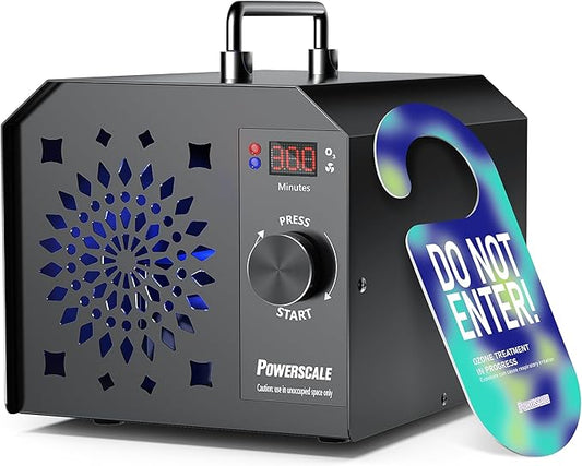 Ozone Generator 90,000mg/h O3 Intelligent Control Ozone Odor Eliminator Commercial Ozone Machine Odor Removal, For Home, Car, Pet Room - High Capacity Ionizer Ozone Air Purifier, Black