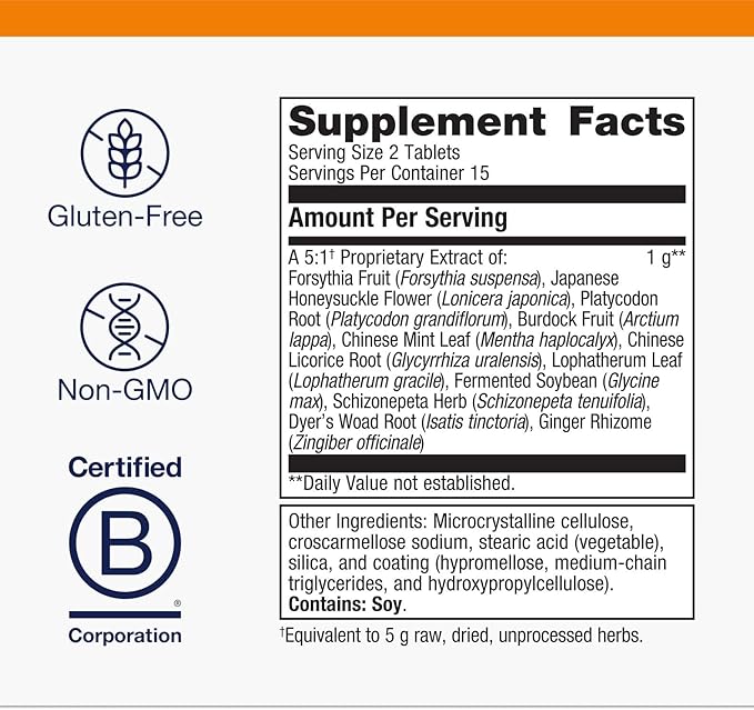 Metagenics Essential Defense - Immune Support* - Traditional Chinese Ingredients - Supplement with Licorice Root Extract, Ginger & Isatis - Non-GMO, Gluten-Free & Vegetarian - 30 Tablets