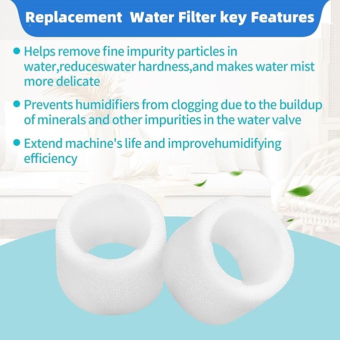 12-Pack Replacement Filters Compatible with LEVOIT Superior 6000S Smart Evaporative Humidifier + 6-Pack Top Fill Humidifier Replacement Filters Compatible with LEVOIT Humidifiers