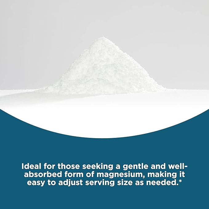 Seeking Health Magnesium Glycinate Powder, 200 mg per Serving, Bioavailable Bisglycinate Chelate, Support Sleep and Relaxation, Natural Energy, Vegetarian (75 Servings)*