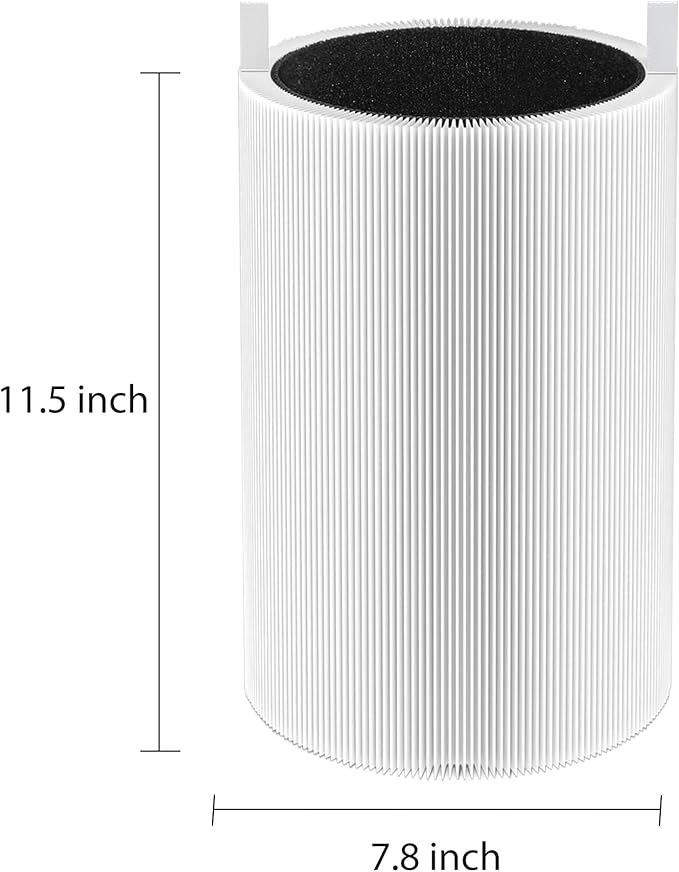 TOMORAL 411 True HEPA Replacement Filter Compatible with Blueair Blue Pure 411/3210 serie Air Purifiers, fits Blue Pure 411/411 Auto/411+, 2-Pack