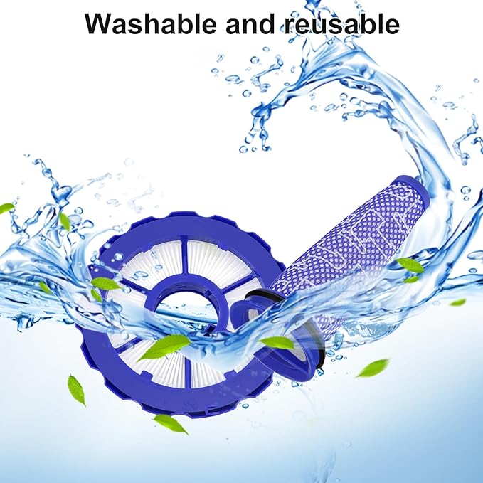 2 pack Hepa Post-Motor Filters & Pre-Motor Filters Replacement Parts Compatible With DC50, Animal And Multi Floor Complete Vacuum Cleaner, Part # 965081-01&965080-01