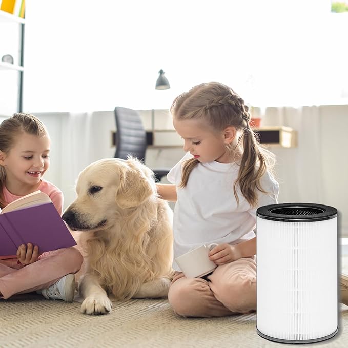 AP-T45 Filter Replacement,True HEPA Filter Compatible with Homedics Total Clean 5-in-1 Air Cleaner Purifier AP-T40,AP-T40FL,AP-T40WT,AP-T40WTAR,AP-T45,AP-T45-BK, AP-T45-WT,Part #1461901,1Pack