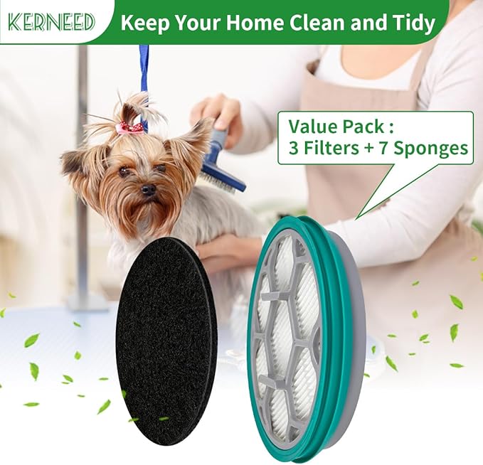 Hepa Filter Sponge Replacement Accessories for Neakasa/Neabot P1 Pro Pet Grooming Kit & Vacuum(3 Hepa Filters+7 Sponges)
