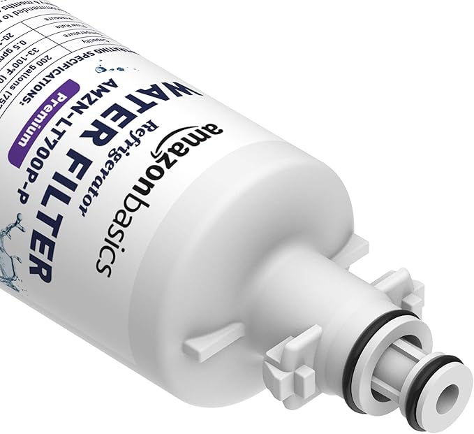 Amazon Basics Replacement LG LT700P Refrigerator Water Filter Cartridge - Pack of 3, Premium Filtration