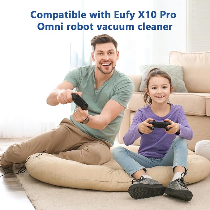 23 Pack X10 Pro Omni Replacement Parts Kit for Eufy X10 Pro Omni Robot Vacuum Accessories, 1 Main Roller Brush, 4 Hepa Filters, 4 Mop Pads, 6 Dust Bags, 6 Side Brushes, 1 Screwdriver 1 Clean Tool