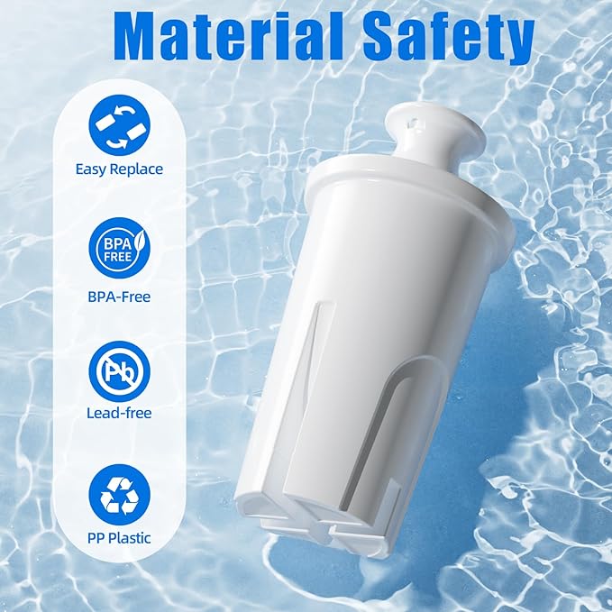 Replacement for Brita Water Filter Pitchers Dispensers, Classic 35557, Ob03, Mavea 107007, Pitchers Grand, Lake, Capri, Wave Lasts Two Months or 40 Gallons (6 Count Pack Of)
