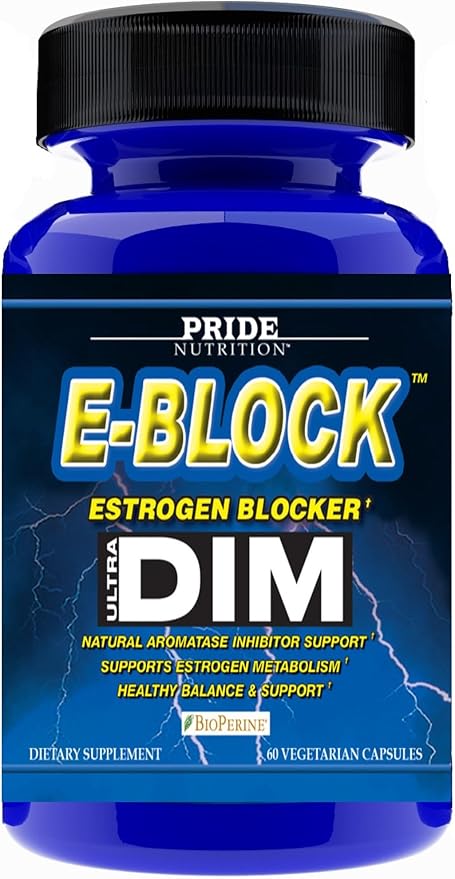 E-Block DIM Supplement 700MG Extra Strength Estrogen Blocker | Hormone Balance for Men and Women | M e n o p a u s e, Acne, Hot Flashes Relief, PCT & P r o s t a t e Support 60 Ct.