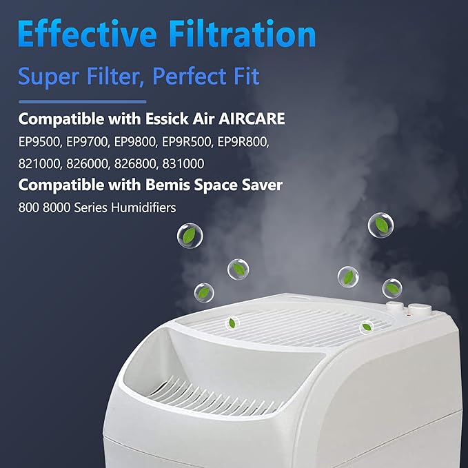 Funmit 1043 Super Humidifier Wick Filter Replacement for Essick Air AIRCARE EP9500, EP9700, EP9800, EP9R500, EP9R800, 821000, 826000, 826800, 831000 and Bemis Space Saver 800 8000 Humidifiers