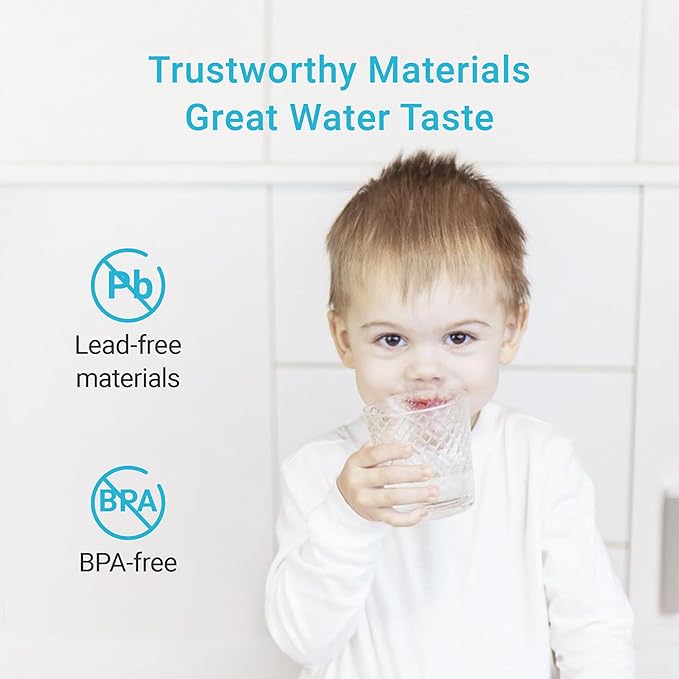 AQUA CREST Water Filter Compatible with LifeStraw® Home Pitcher and Dispenser Systems, Replacement for LifeStraw® Water Filter, Reduces Chlorine, 1 Membrane Micro Filter and 1 Activated Carbon Filter