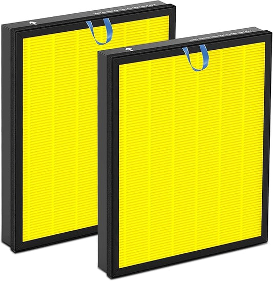 Vital 200S Replacement Filter for Levoit, High Efficiency and Activated Carbon Filter, 2 Pack