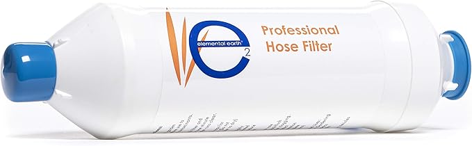 Elemental Earth Professional Hose Filter-Increased Flow Rate-Up to 40,000 Gallons of Water Filtered-Removes Chlorine and Heavy Metals-Multi-Purpose Outdoor Garden Hose Accessory-By Pacific Sands Inc
