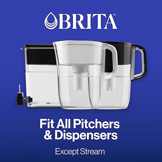 Brita Everyday Elite Water Filter Pitcher, Removes 99% of Lead, Includes 1 Filter, 10-Cup Capacity, Blue