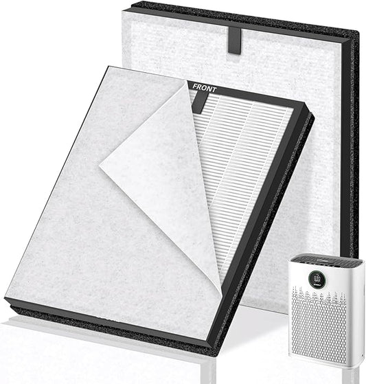 HAP603 Replacement Filter for ECOSELF HAP603 Air Purifier,3-in-1 H13 True HEPA High-Efficiency Activated Carbon Filter,2 Pack