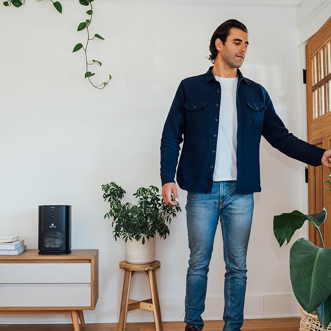 Medify MA-14 Air Purifier with True HEPA H13 Filter | 470 ft² per Hour for Smoke, Odors, Pollen, Pets | Removal to 0.1 Microns | Black, 1-Pack