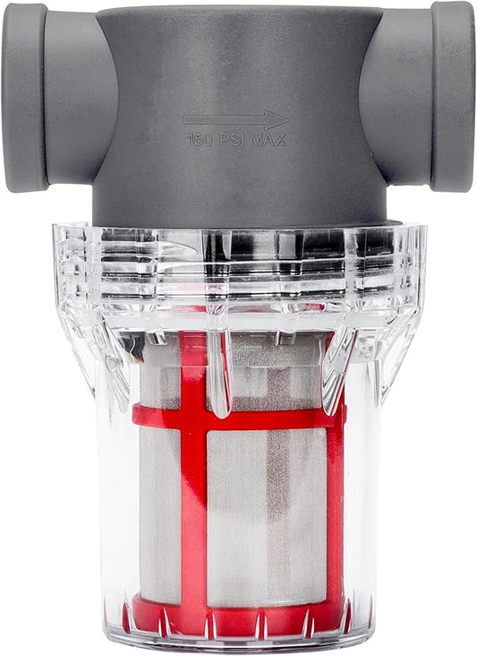 3/4'' Female NPT in-Line Strainer - Garden Hose Filter for High Pressure Washer, Sediment Filter with 200 Mesh Stainless Steel Screen (3/4'' 200 Mesh)