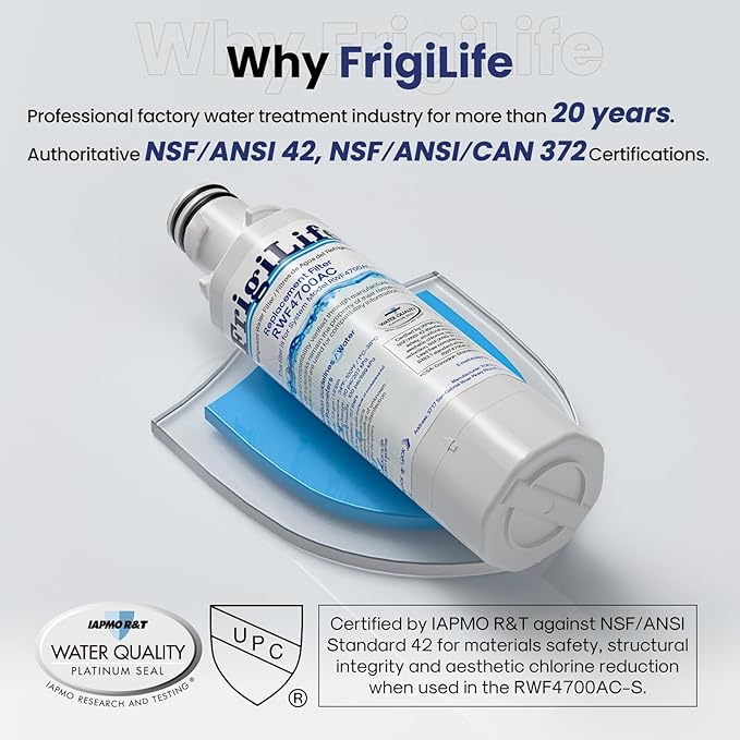 ADQ747935 Replacement for LG LT1000P Kenmore Elite 9980, LT1000P/PC, LT1000, ADQ74793501 MDJ64844601 RWF4700AC LMXS28626S LMXS30796S Refrigerator Water Filter and LT120F Air Filter,2Combo