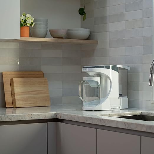 Aqua TRU Carafe | Countertop Water Purifier for PFAS and Other Contaminants with Exclusive 4-Stage Ultra Reverse Osmosis Technology (No Plumbing or Installation Required) | BPA Free