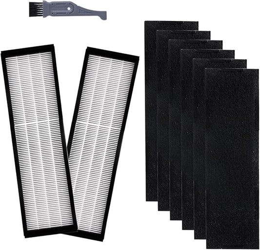 I clean Filter C Replacement Guardian FLT5250PT, Hepa Filter for FLT5000/FLT5111Series Air Purifiers AC5000, AC5000E, AC5350B, AC5300B Series(2 Pcs Hepa Filter C&6 Pcs Carbon Pre Filters