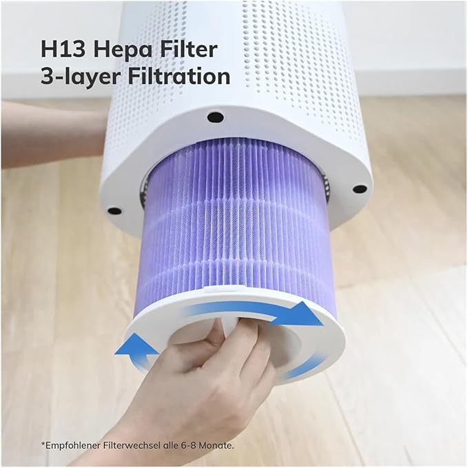 H13 Air Filter Cartridge Universal Accessories Suitable，Compatible For ABIRDAY，Air Purifier PureAir 100&200