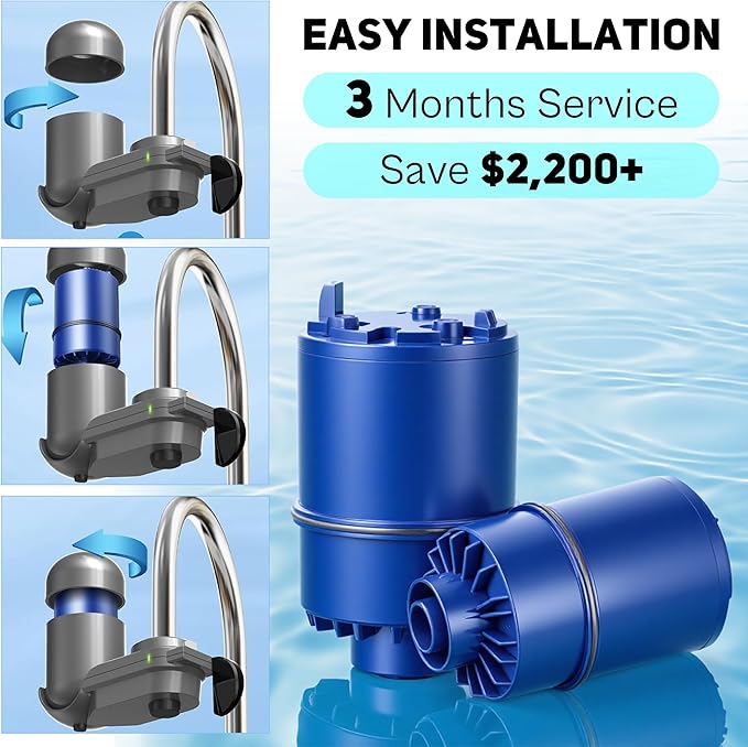 Faucet Water Filter Replacement for Pur and PUR Plus Mounted Water Filter System RF-9999 RF-3375 FM-2500V FM-3700 FM-3400B Natural Mineral Filtration 2 Pack by TOMOON