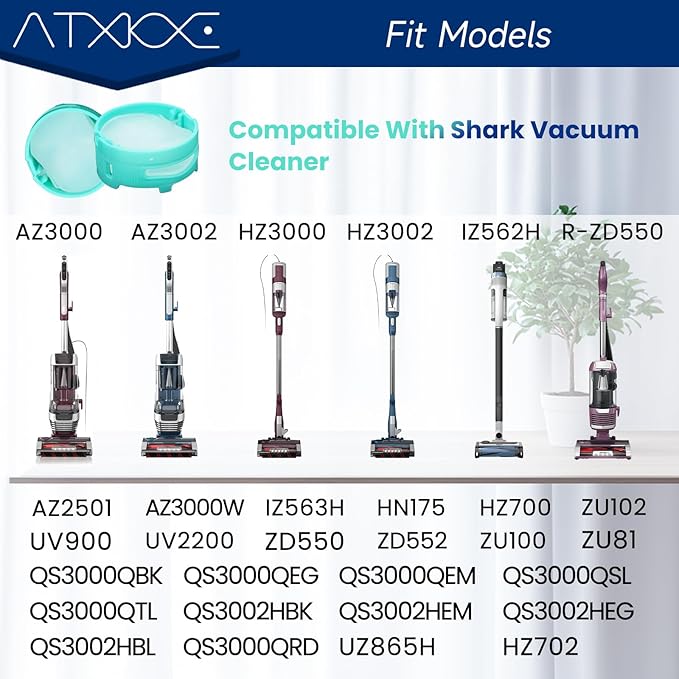 Replacement Fit for Shark Odor Neutralizer Cartridge Air Purifier, Compatible with Shark Air Purifier HP302 ZU102 LA702 AZ3002 HZ3002 IZ862H IZ562H ZD550 Stratos Upright Vacuum 1541FC3000,6 Pack