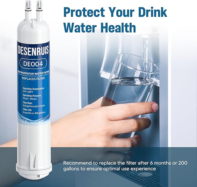 4396841 Replacement for EDR3RXD1, Filter 3, KAD3RXD1, WHR3RXD1, Compatible with Kenmore 46-9083,46-9030, 9030, 9083 Water Filter, Pack of 3, By DESENRUIS