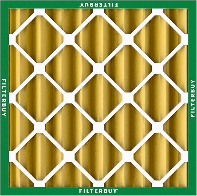 Filterbuy 24x24x4 Air Filter MERV 11 (MPR 1200) Allergen Defense Replacement (1-Pack), Electrostatic Pleated HVAC AC Furnace Filters, Made in USA (Actual Size: 23.38 x 23.38 x 3.63)