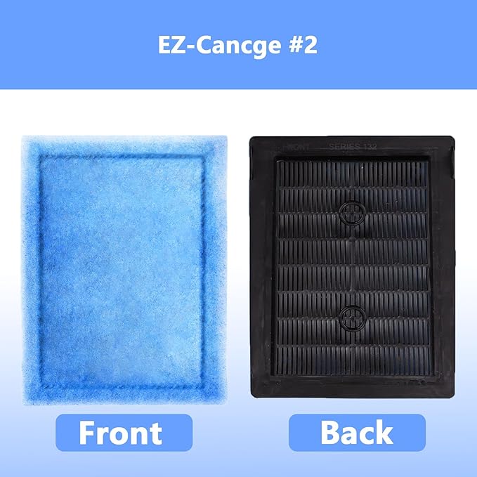 12 Pcs Aquarium Filter Cartridge,Compatible for Aqua-Tech 10-20 Power Filters, Replacement for AquaTech EZ-Change # 2