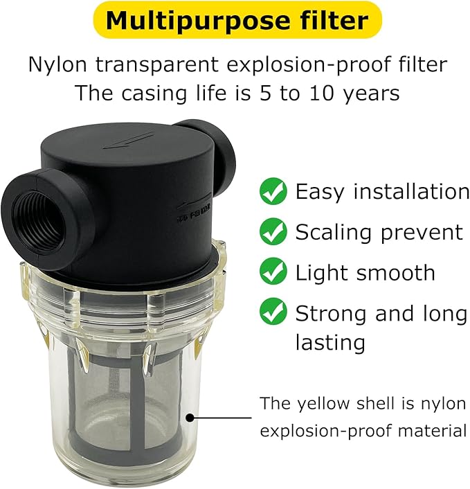 3/4" Female NPT in-Line Strainer with 100 mesh Stainless Steel Filter Screen (3/4“ 100 Mesh)