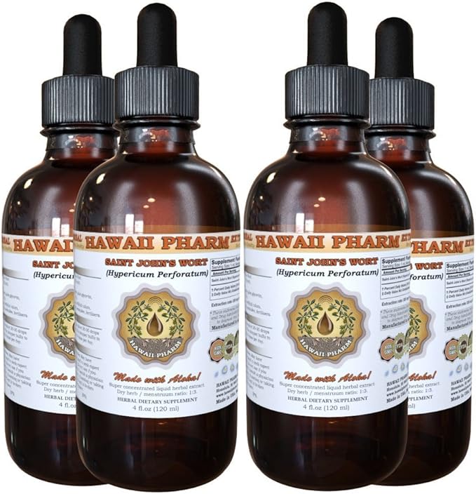 Saint John's Wort (Hypericum Perforatum) Liquid Extract 4x4 fl.oz