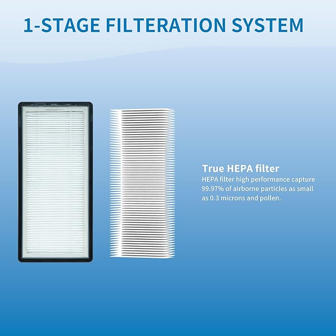 A/D/H Replacement Filter, Compatible with Filtrete FAP-TT-ADH and Holmes HAP9243/HAP9415/HAP9423 Air Purifier, Compare to Honeywell HPA060(BWM), 2 Pack (ADH-H13)