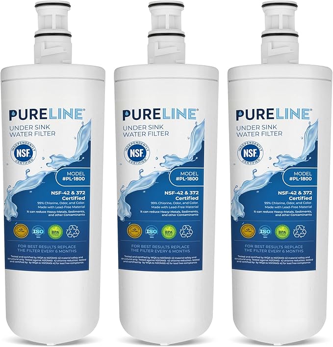 Pureline 3US-AF01 Replacement for Filtrete 3US-AF01, Under Sink Water Filter - Reduces Bad Taste & Odor