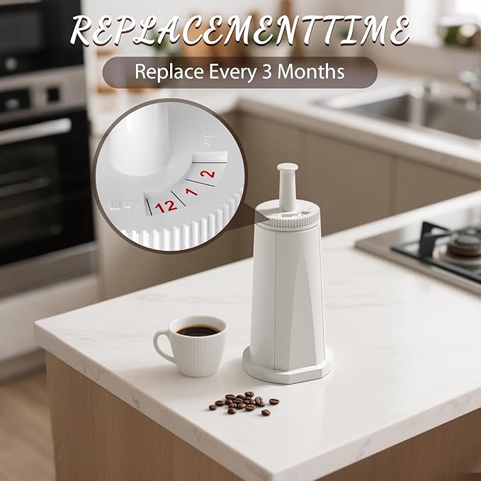 Replacement Water Filter for Breville Espresso Machine Barista Touch Bes880, Barista Pro BES878, Oracle Touch BES990, Oracle BES980, Dual Boiler BES920 Bambino ClaroSwiss Sage, Pack of 4