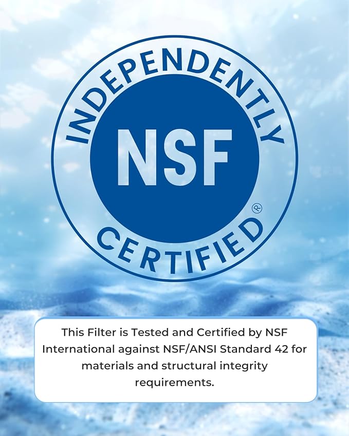 Ecoviva W10295370A Water Filter Replacement, Compatible with Everydrop® EDR1RXD1, EDR1RXD1B, W10295370, Filter 1, WHR1RXD1, KAD1RXD1, P4RFKB2, P8RFWB2L,Kenmore® 46-9930, 46-9081, Pack of 2