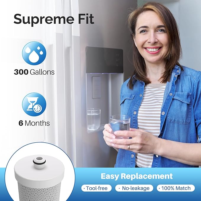ICEPURE WF1CB Refrigerator water filter Replacement For Frigidaire PureSource WF1CB,WFCB, RG100, NGRG2000, WF284, Kenmore 9910, 469906, 469910,3PACK