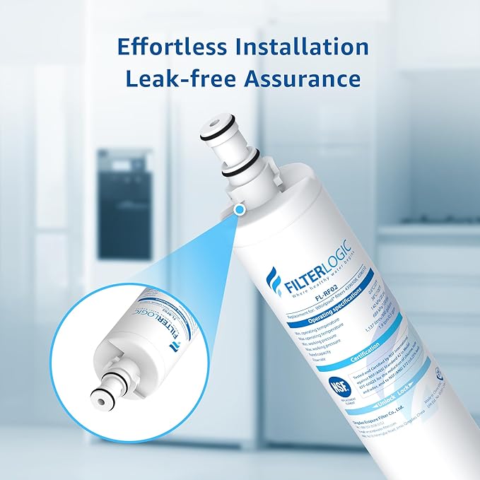 Filterlogic 4396508 Refrigerator Water Filter, Replacement for Whirlpool EDR5RXD1, EveryDrop Filter 5, PUR W10186668, NLC240V, 4396510, 4396508P, 4392857, WF-4396508, Pack of 3