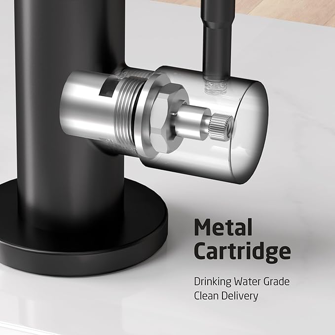 KES NSF Certified Reverse Osmosis Faucet Black RO Lead-Free Water Filter Faucet Drinking Water Faucets Kitchen Faucet 304 Stainless Steel, Z504CLFF18-BK