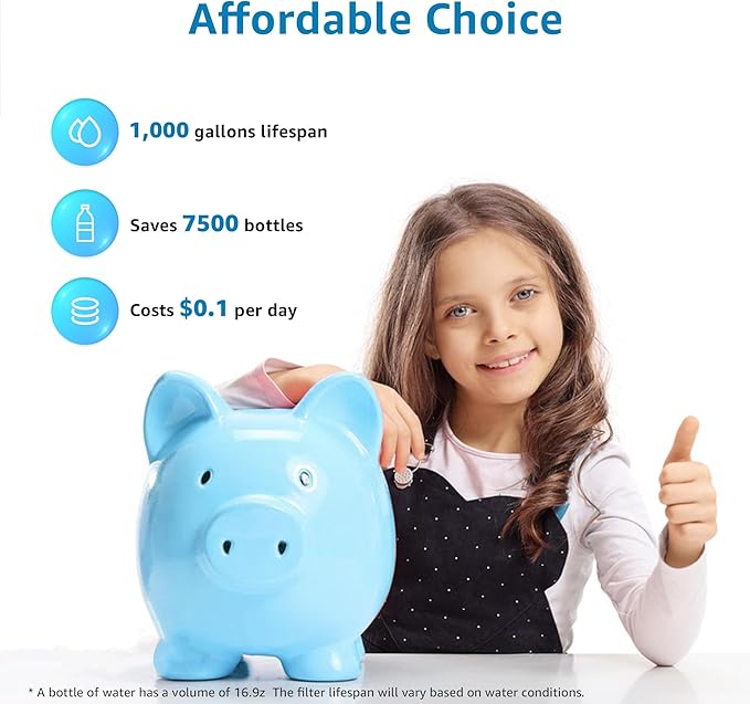 AQUA CREST Fluoride Water Filter, Replacement for Berkey® PF-2® Fluoride Reduction Elements, Berkey® Gravity Filtration System, NSF/ANSI 372 Certified, Pack of 2