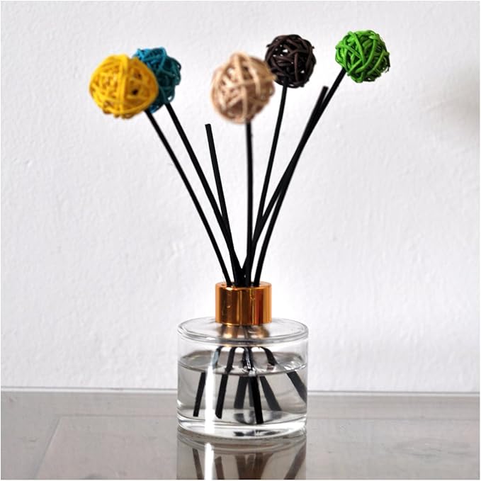 100 Pieces Fiber Reed Diffuser Replacement Refill Sticks (12" x 3mm, White)