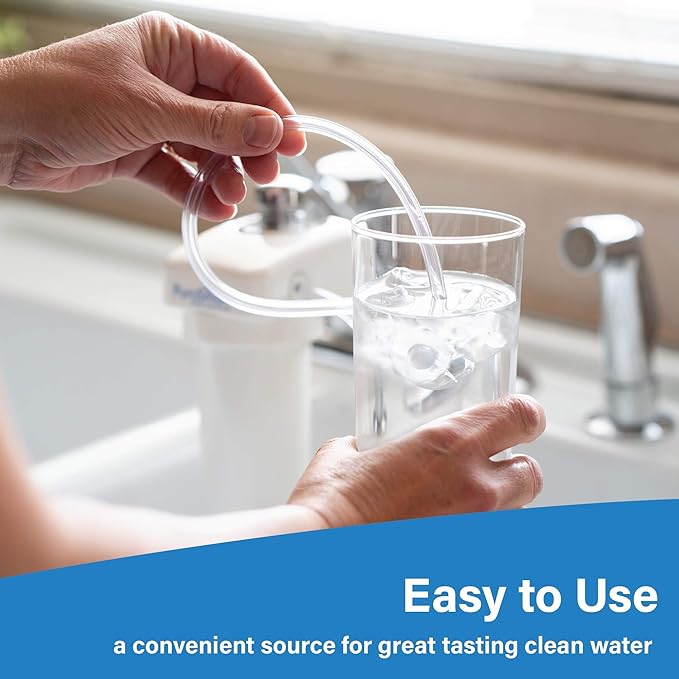 PuroSmart High Flow RO System Home Water Treatment System | Compact RO System Mounts Directly onto Faucet | Great for Apartments & Rentals | Applied Membranes PSFM50 (Faucet Mount RO System)…