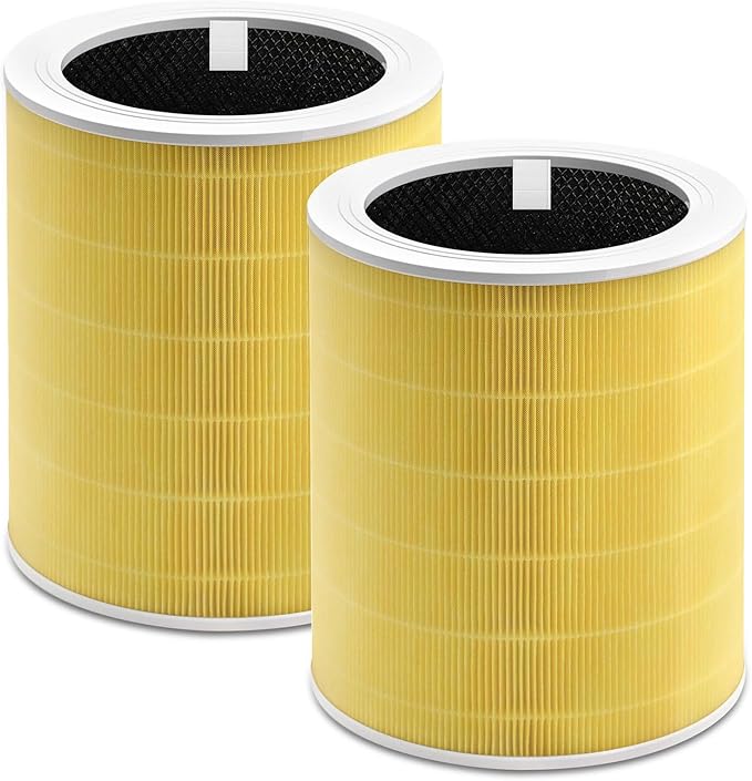 2 Pack Core 600S-RF Replacement Filter for Levoit Core 600s, 3-In-1 Filter& Activated Carbon Filter, 5.54 lbs