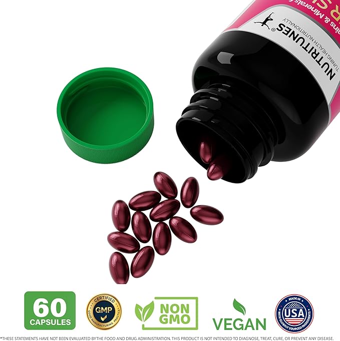 Hair Skin and Nail Vitamins–Biotin & Collagen Formula with B Vitamins, Zinc & Selenium – Promotes Hair Strength, Skin Hydration & Nail Health – 120 Softgels