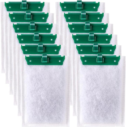12 Pack Medium Filter Cartridges for Whisper Bio-Bag Filters, Aquarium Replacement Filter Cartridges for Whisper Filters Replacement Filter Cartridges for Whisper Filters 10i/IQ10/PF10 and ReptoFilter