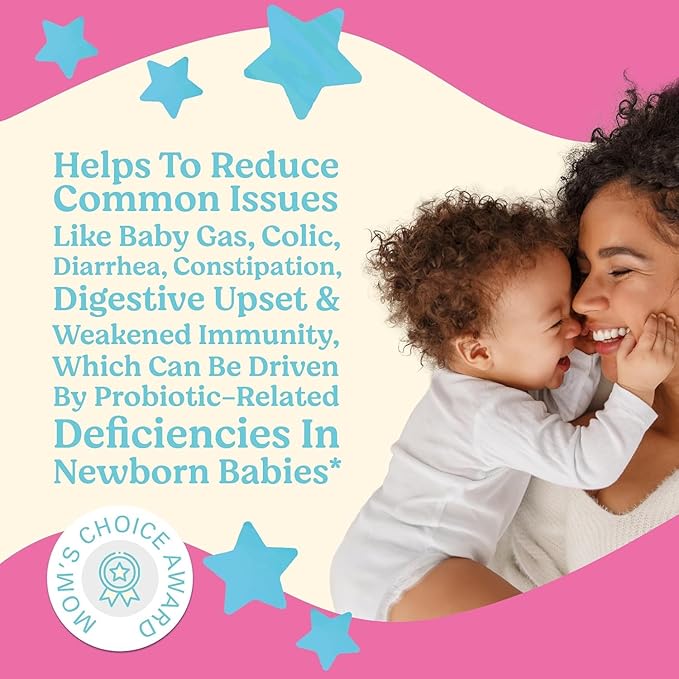 LOVEBUG Infant Probiotics 0-6 Months - USDA Organic Probiotics for Babies, Supports Baby Gas, Colic, Reflux, Diarrhea and Newborn Constipation Relief, Allergen & Sugar Free, Tasteless Powder, 30 Pack
