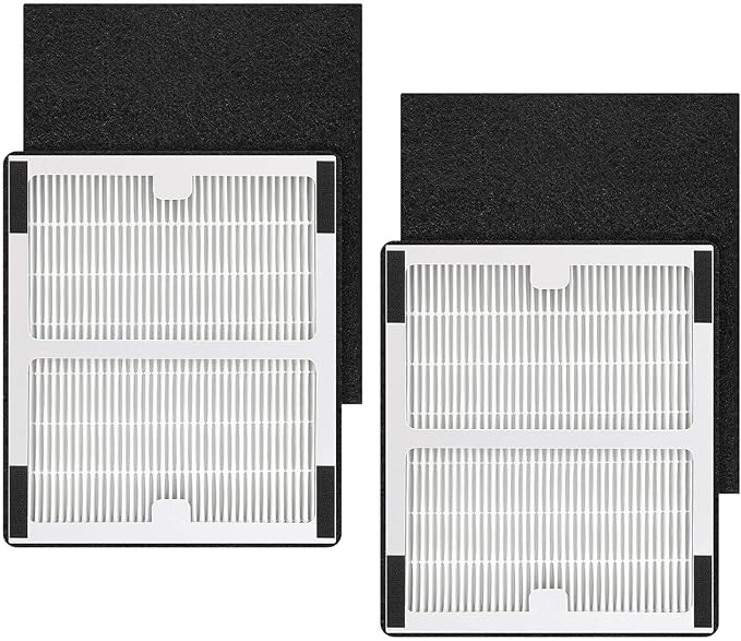 Replacement Filters b for Idylis AC-2125, AC-2126, IAF-H-100B, IAP-10-125, IAPC-40-140, IAP-10-150, IAP-10-050 Air Purifiers (2 Pack)
