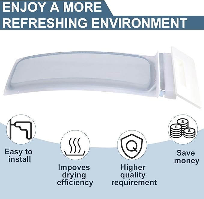 W10717210 Dryer Lint Filter Case Screen Replacement Compatible with whirl-pool, ken-more-Repalce 348846, 348851, 689465, 8557857, 8557882, 8558463, 8559787, 8565972, etc by Sikawai