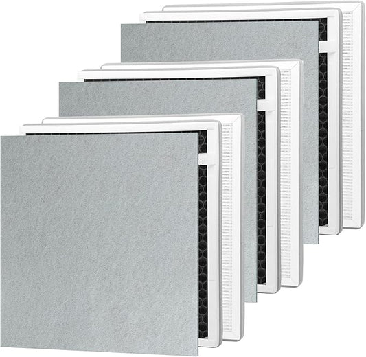 3 Packs IC-5018 Replacement Filters Compatible with InvisiClean Aura IC-5018, Aura II IC-5018 and Sensa IC-5120 Air Purifi-ers with Premium Filter and Activated Carbon Filter