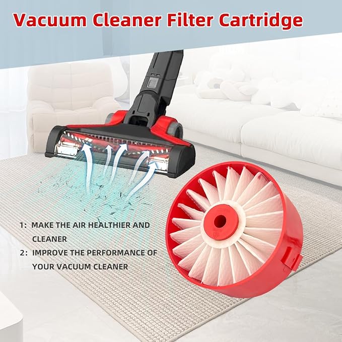 4 Pack N858184 HEPA Filters Replacement Compatible with Craftsman V20 Cordless Stick Vacuum CMCVS001D1, Vacuum Filter Fits for Black Decker BSVF1 BSV2020 BSV2020G BSV2020P Vacuum Cleaner